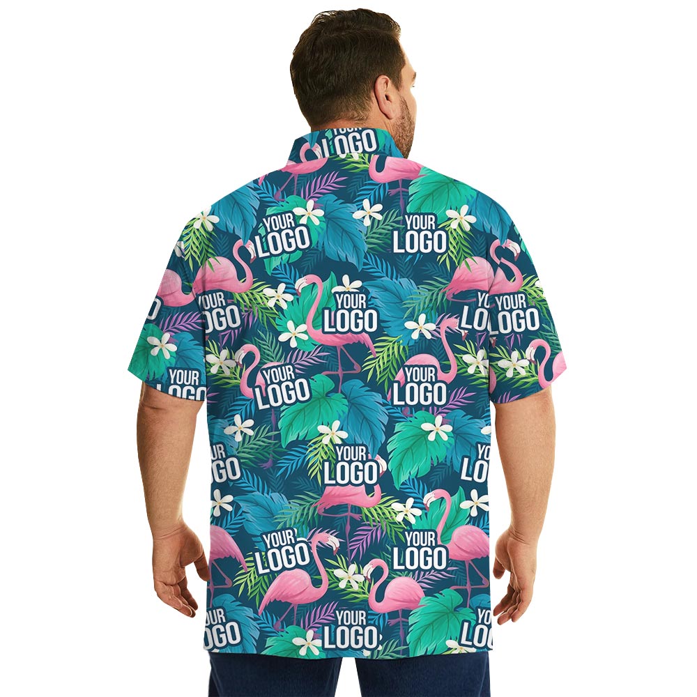 Logo Personalized Flamingo Tropical Shirts Bulk Order