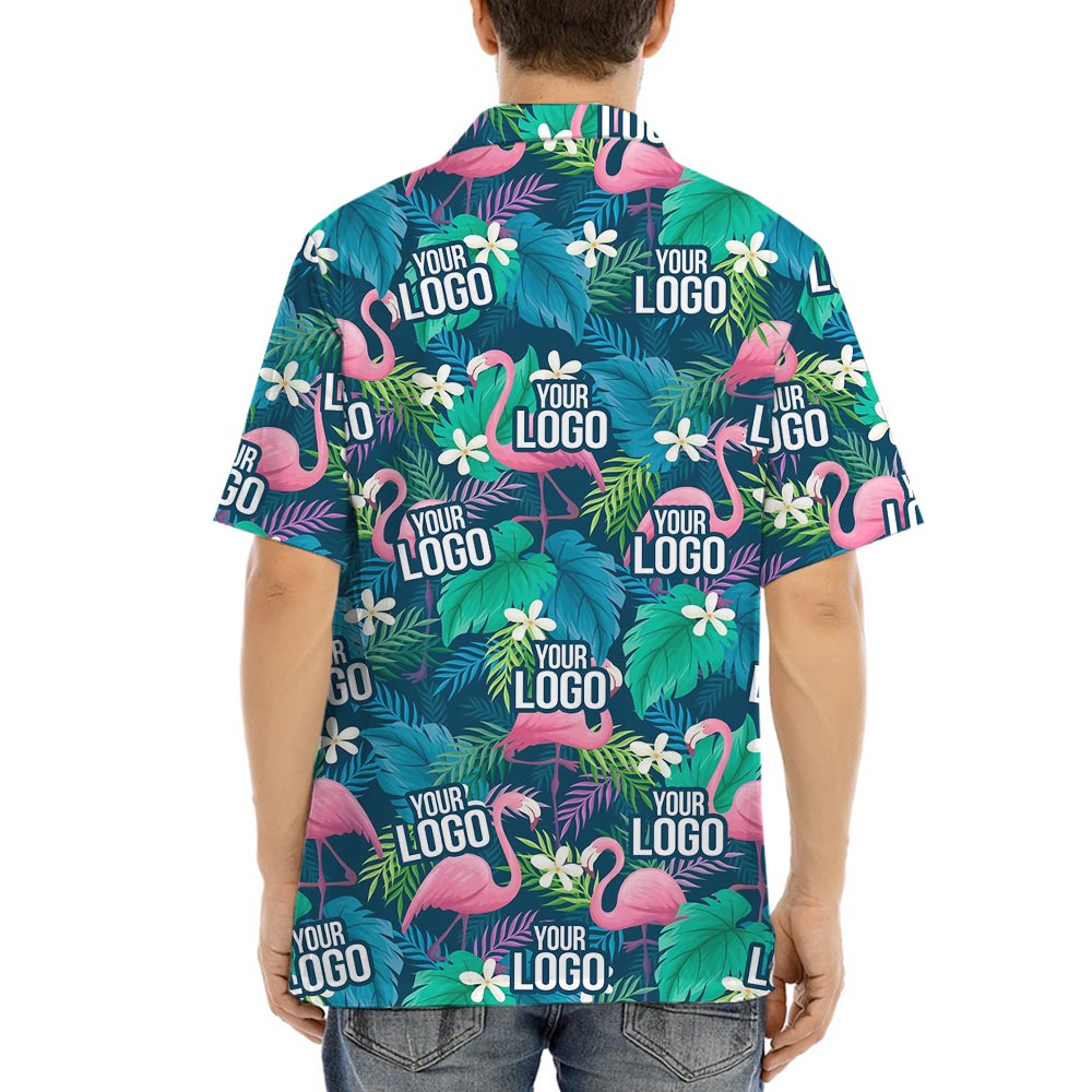 Logo Personalized Flamingo Tropical Shirts Bulk Order