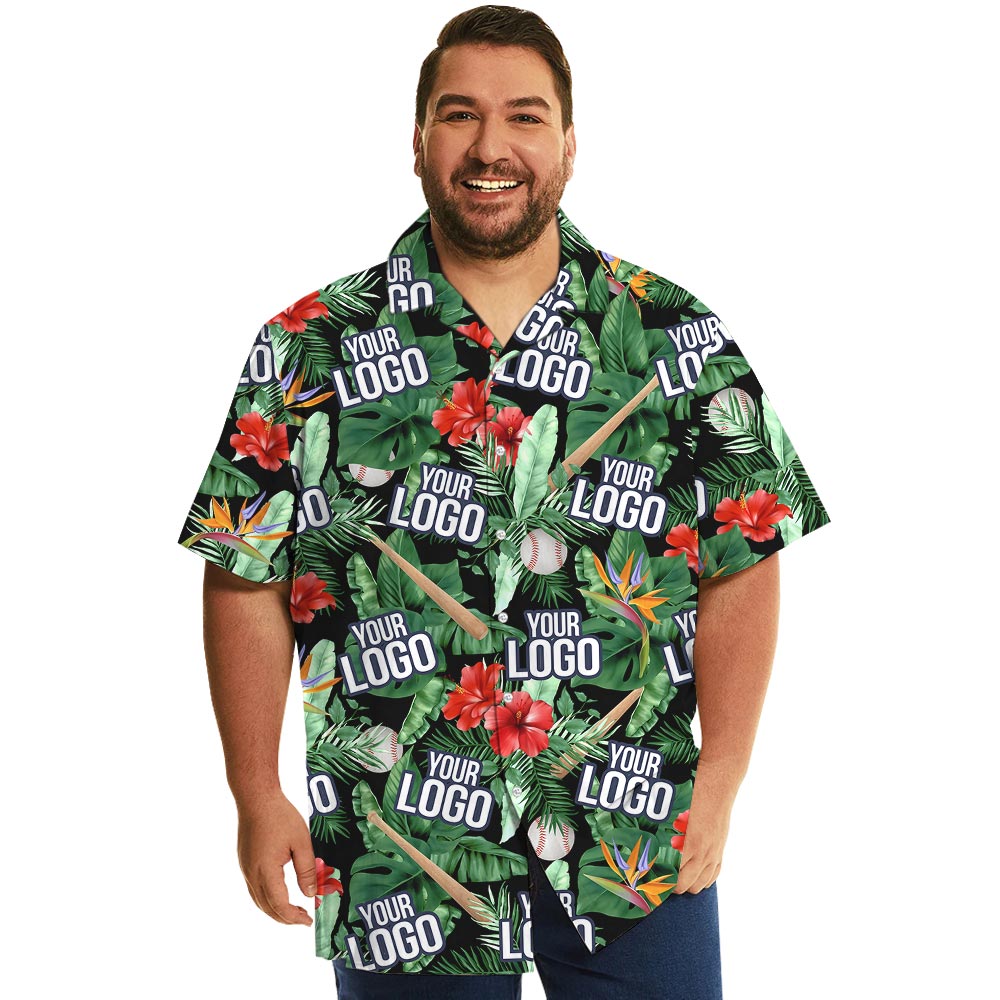 Unique Baseball Tropical Shirt With Team Logo - variant image 1