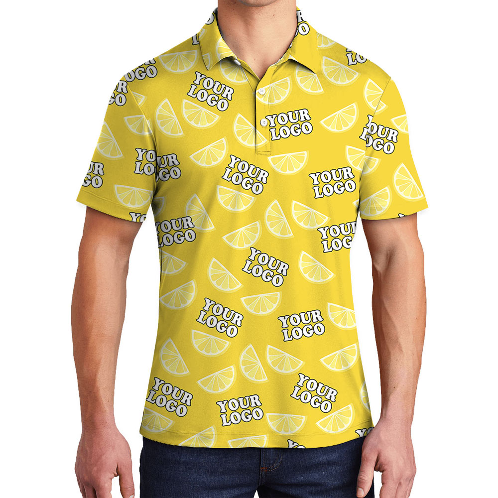Custom Company Logo Orange Polo Shirt - variant image 1
