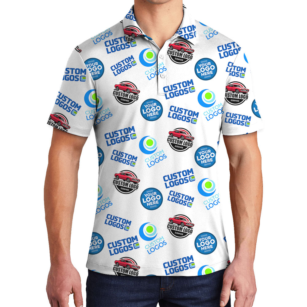Custom Polo Shirt With Multiple Logos - variant image 1