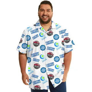 Custom Multiples Logo Hawaiian Shirt