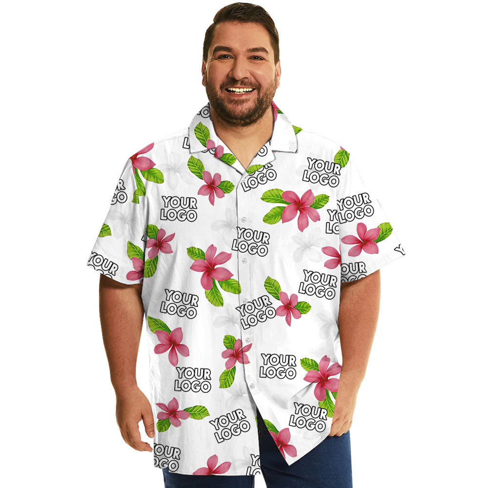 Bulk Custom Company Logo Hawaiian Shirt - variant image 1