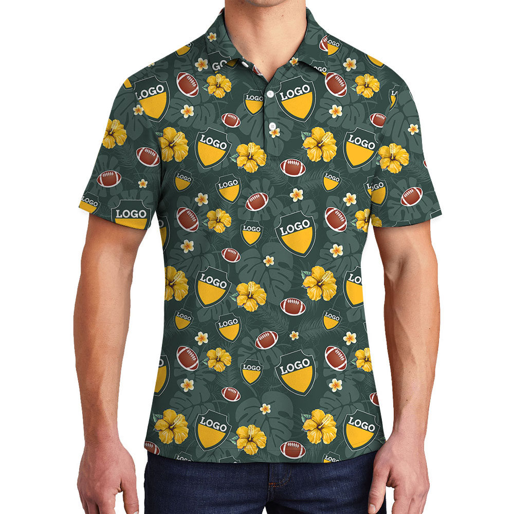 Custom Football Team Polo Shirt With Preview - variant image 1