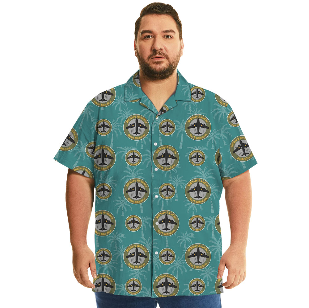 Custom Logo Military Hawaiian Shirt With Preview