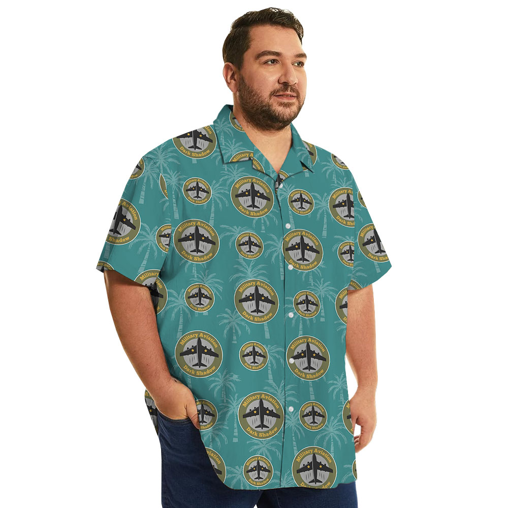 Custom Logo Military Hawaiian Shirt With Preview
