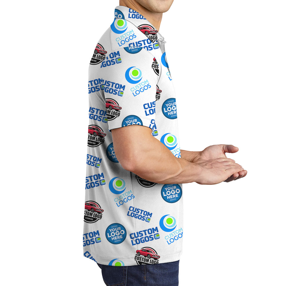 Custom Polo Shirt With Multiple Logos