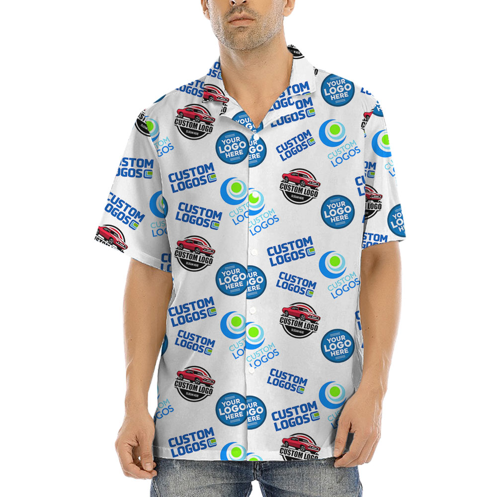 Custom Multiples Logo Hawaiian Shirt