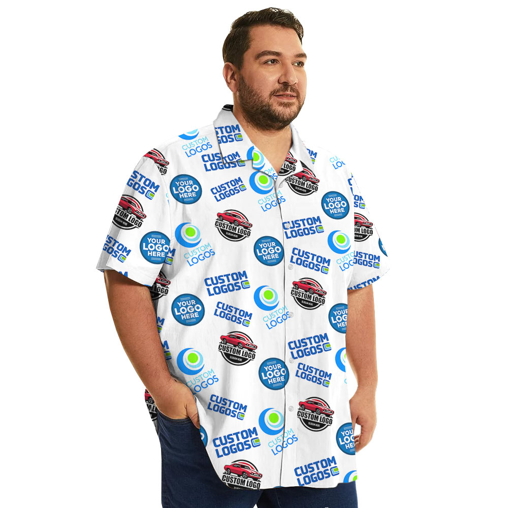 Custom Multiples Logo Hawaiian Shirt