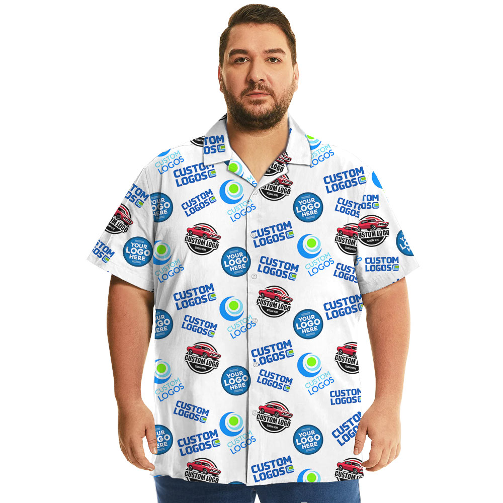 Custom Multiples Logo Hawaiian Shirt