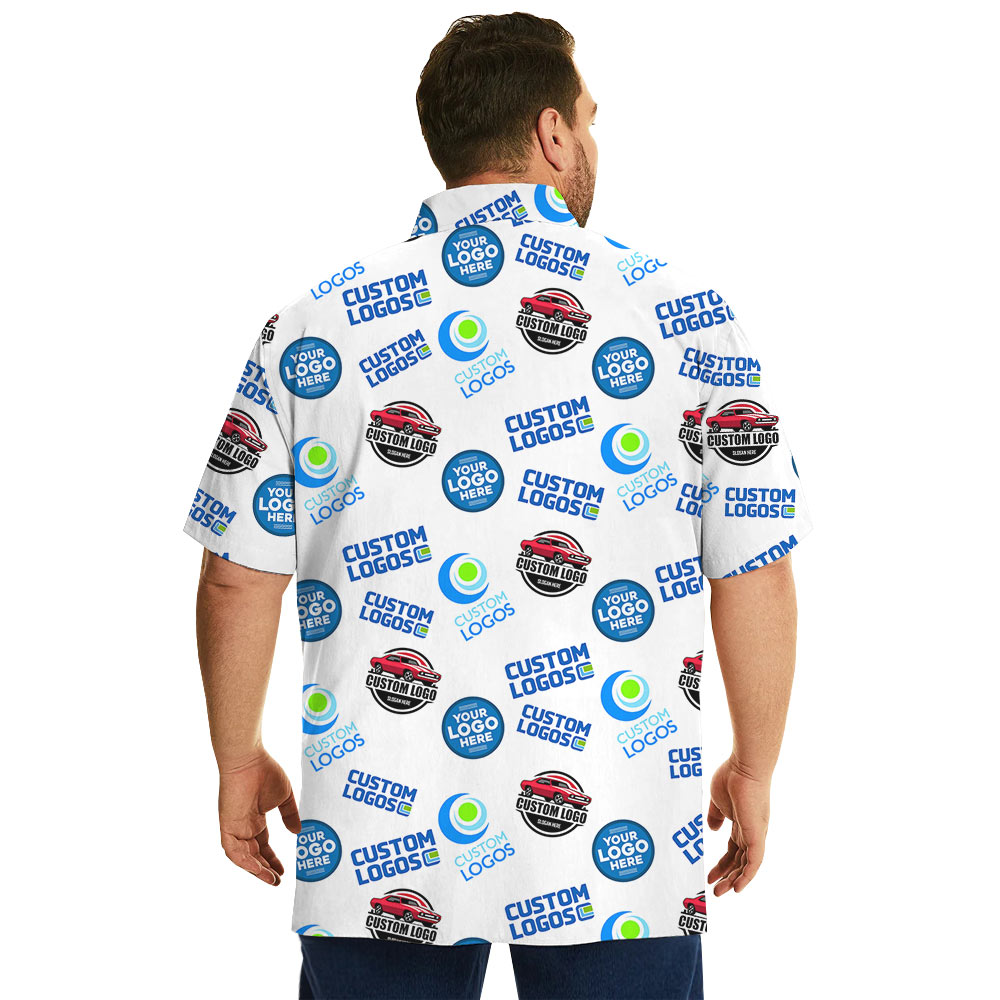 Custom Multiples Logo Hawaiian Shirt