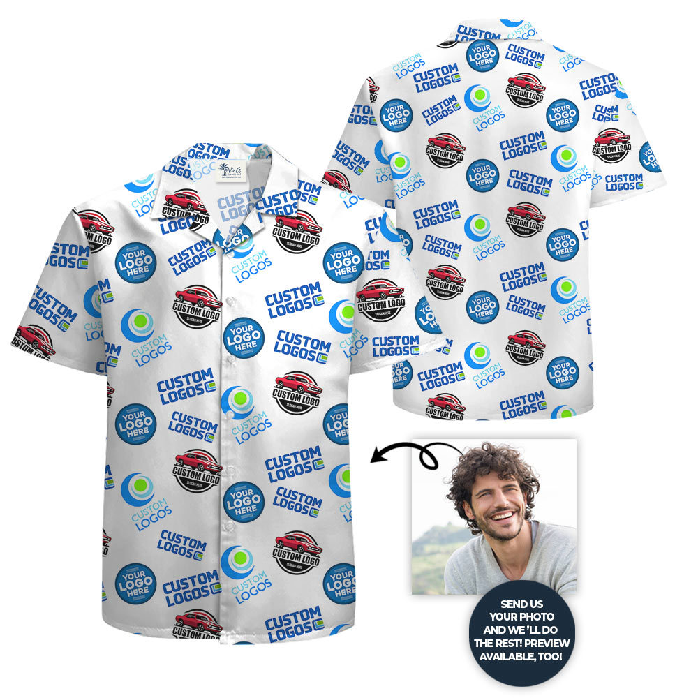 Custom Multiples Logo Hawaiian Shirt