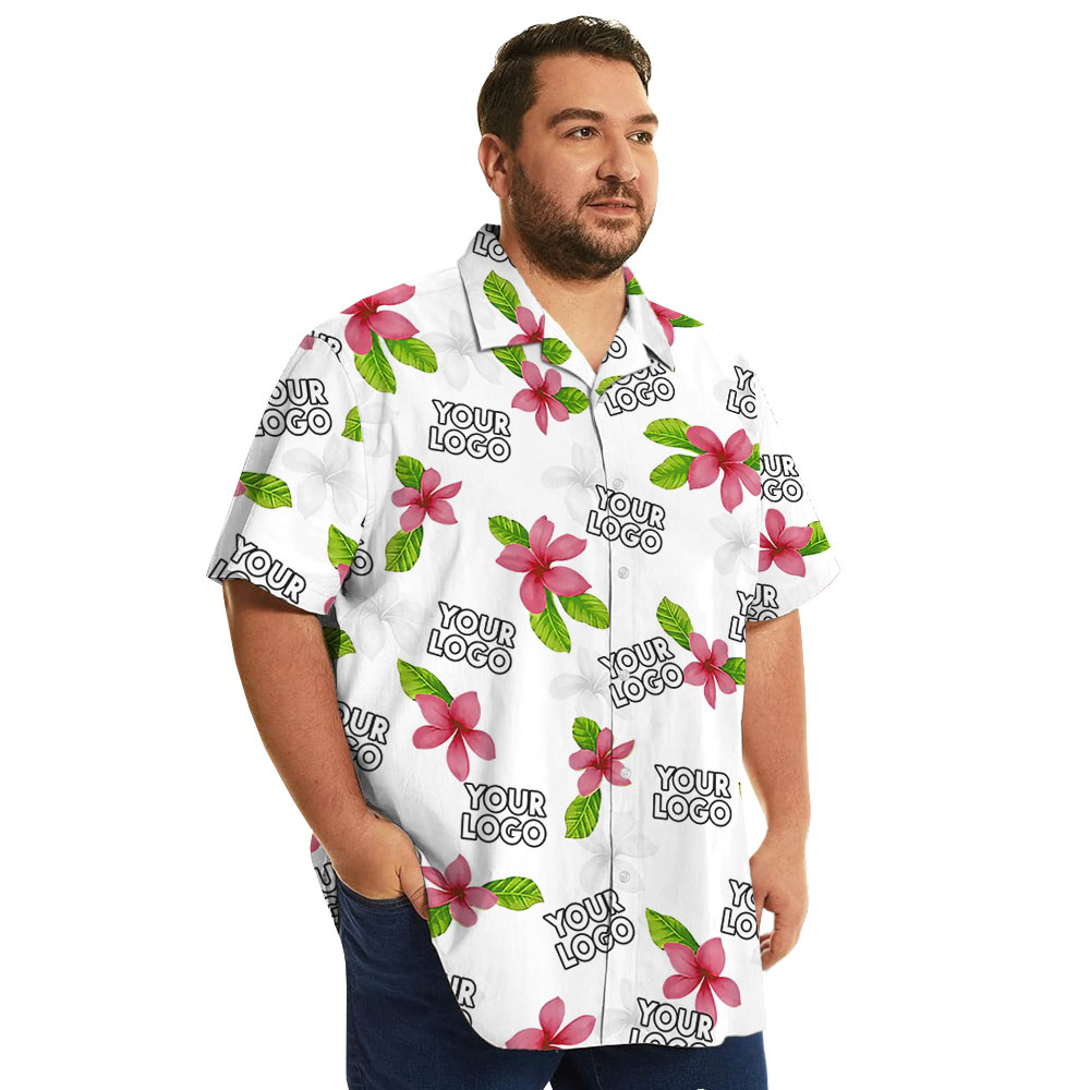 Bulk Custom Company Logo Hawaiian Shirt