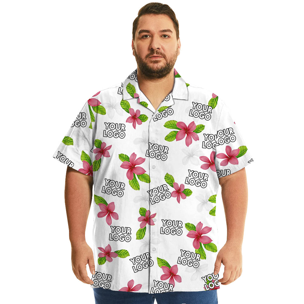 Bulk Custom Company Logo Hawaiian Shirt