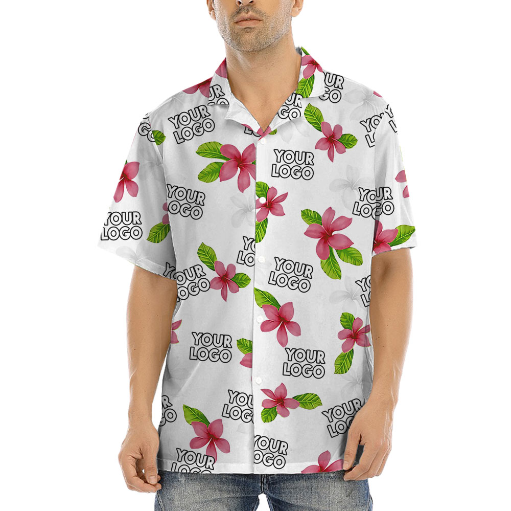 Bulk Custom Company Logo Hawaiian Shirt