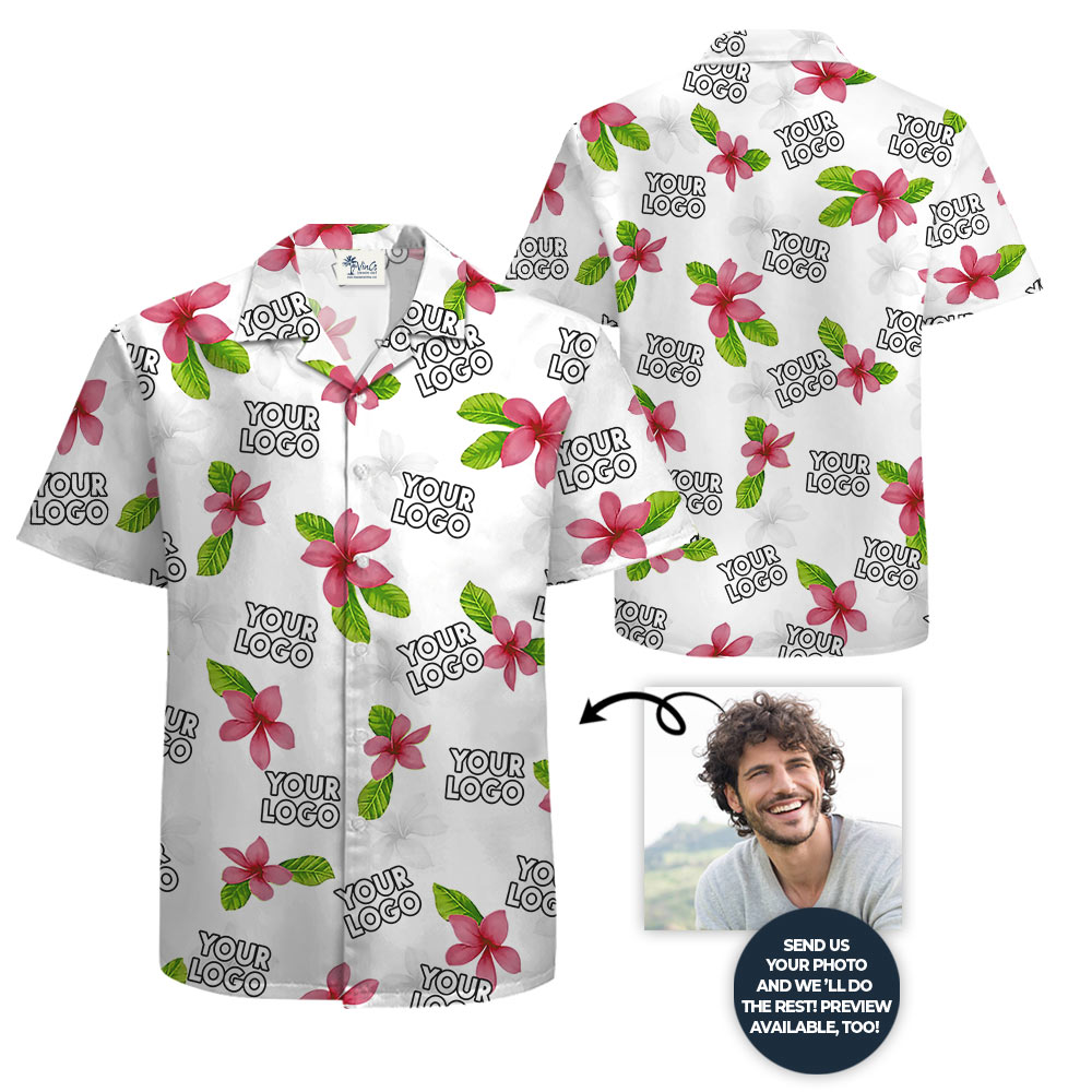 Bulk Custom Company Logo Hawaiian Shirt