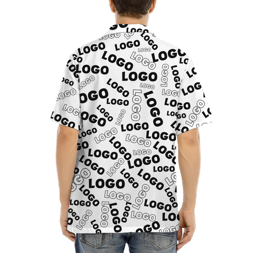 Fully Custom Company Logo Hawaiian Shirt