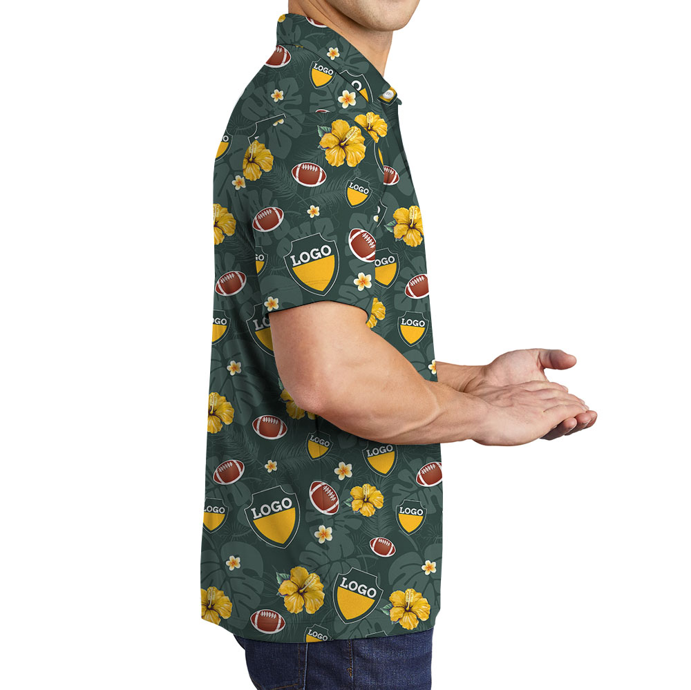 Custom Football Team Polo Shirt With Preview