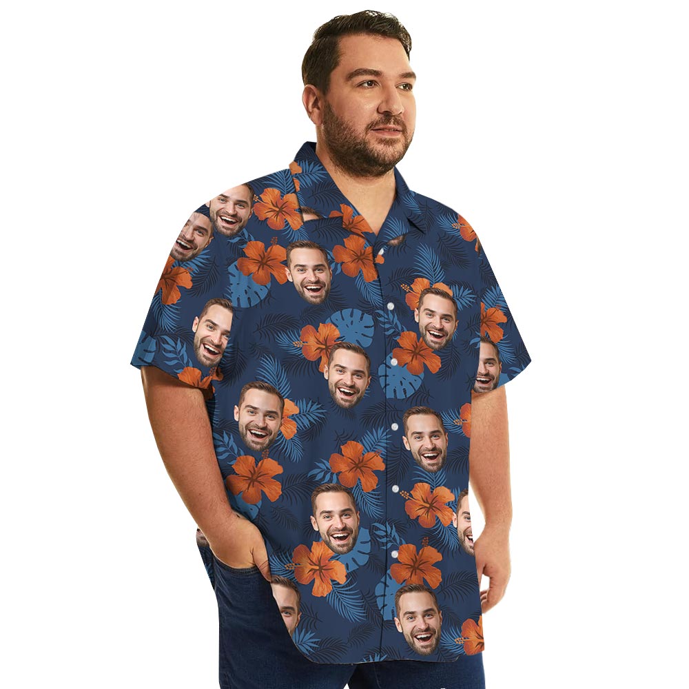 Custom Tropical Hibiscus Shirt With Multiple Faces