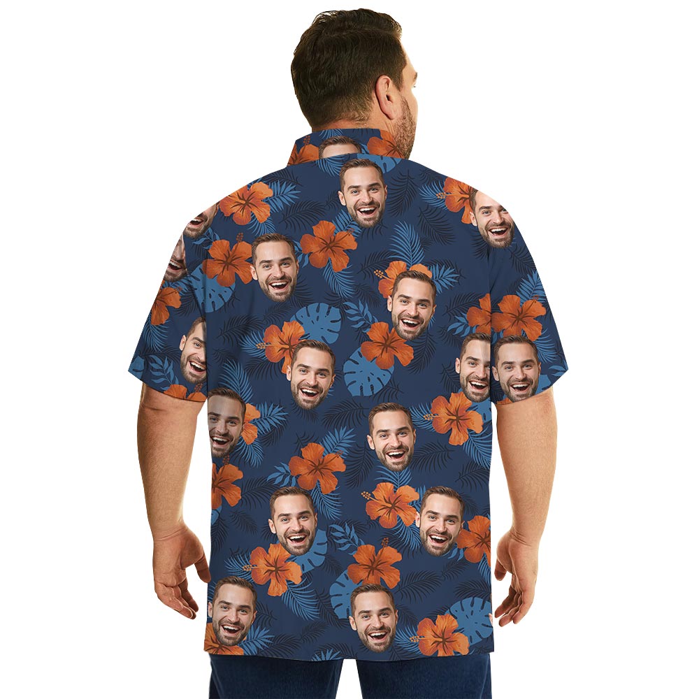 Custom Tropical Hibiscus Shirt With Multiple Faces