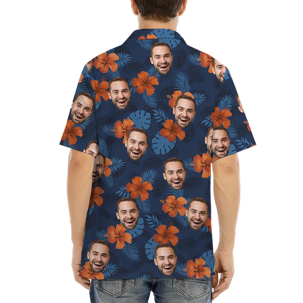 Custom Tropical Hibiscus Shirt With Multiple Faces