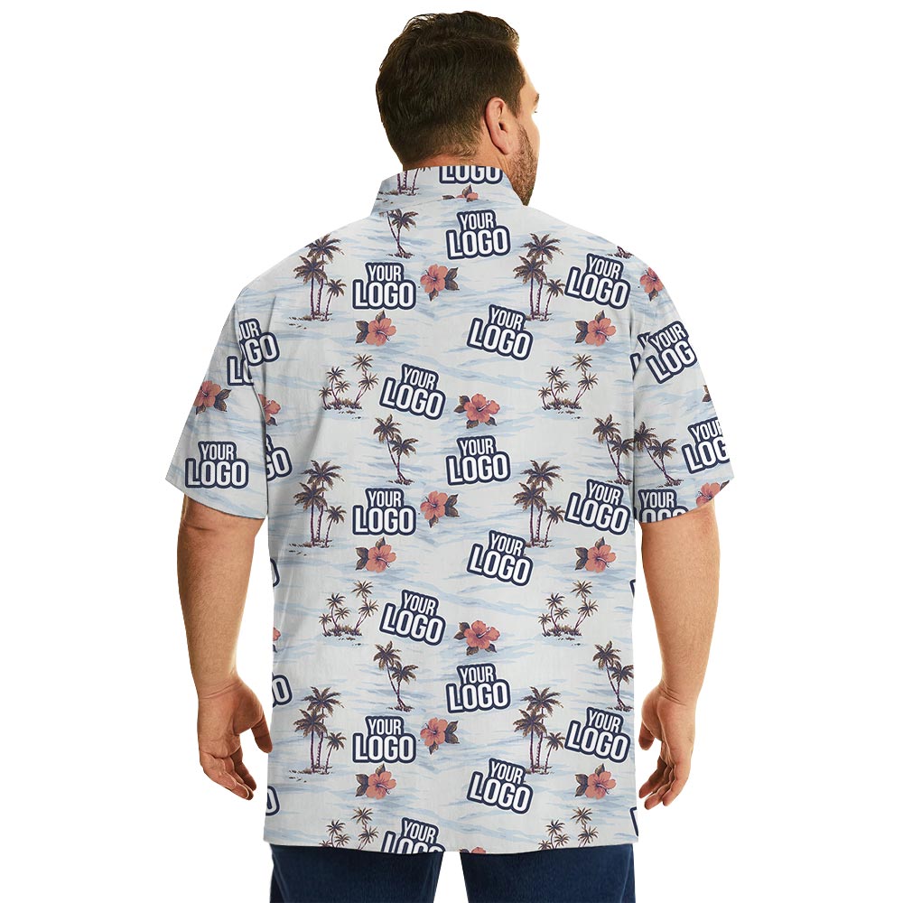 Beach Theme Bulk Hawaiian Shirts Custom Logo With Preview