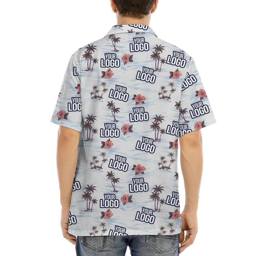 Beach Theme Bulk Hawaiian Shirts Custom Logo With Preview