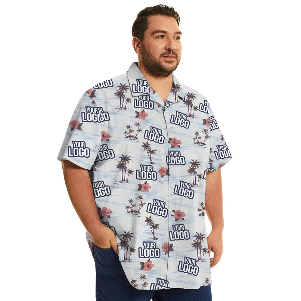 Beach Theme Bulk Hawaiian Shirts Custom Logo With Preview