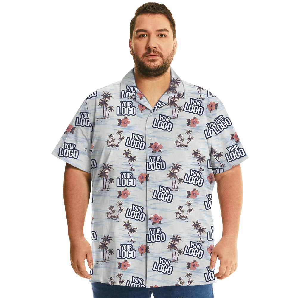 Beach Theme Bulk Hawaiian Shirts Custom Logo With Preview
