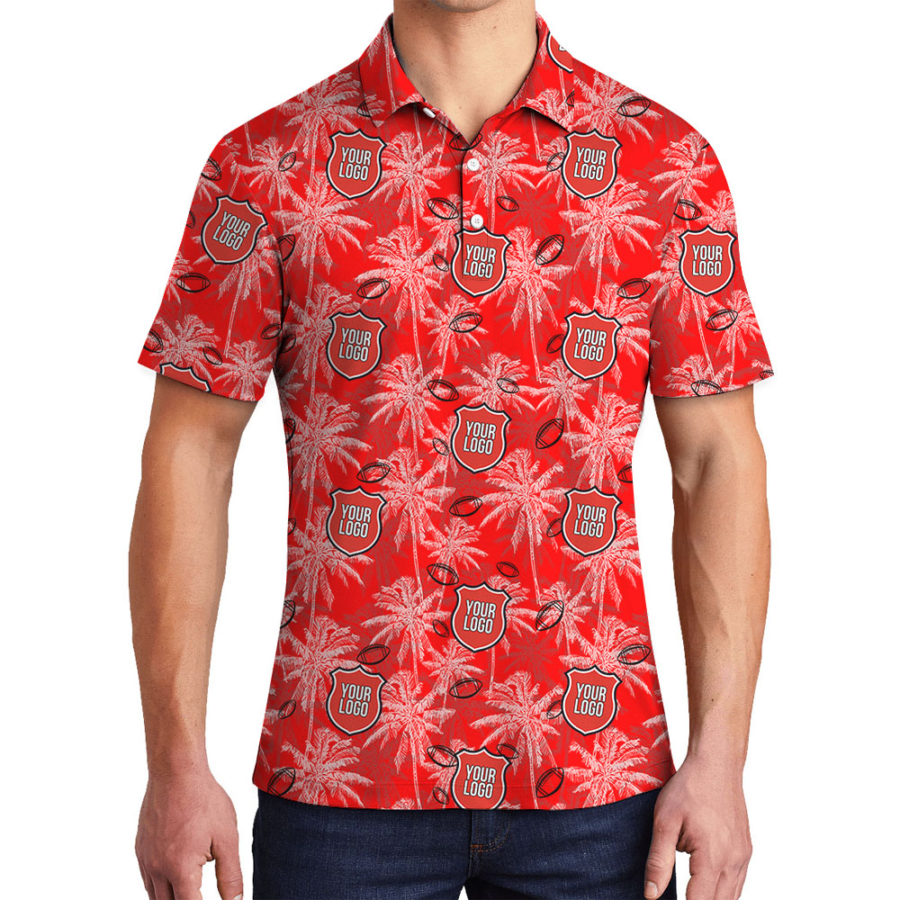 [Color + Logo] Custom Football Team Logo Polo Shirt With Beach Theme - variant image 1