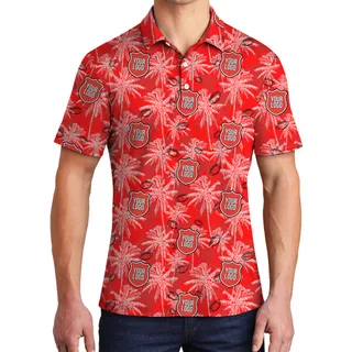 [Color + Logo] Custom Football Team Logo Polo Shirt With Beach Theme