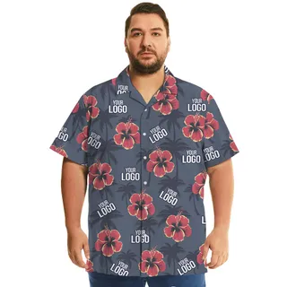 Unique Personalized Logo Hawaiian Shirt With Floral Print
