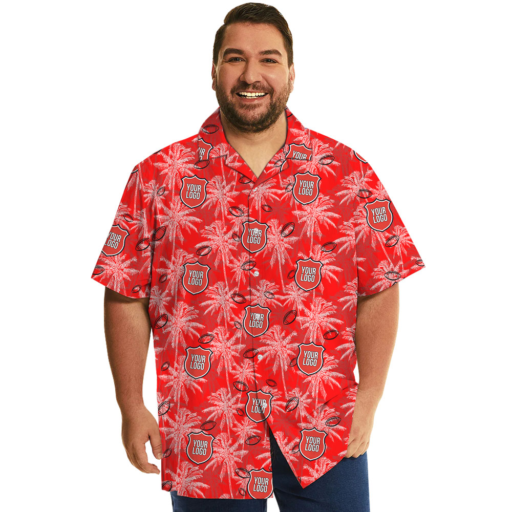 [Custom Color + Logo] Design Your American Football Hawaiian Shirt