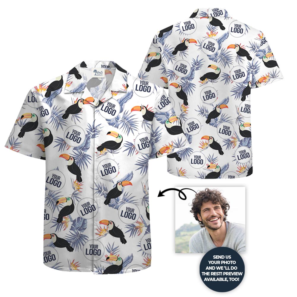 Unique Toucan Tropical Men's Shirt Custom Logo