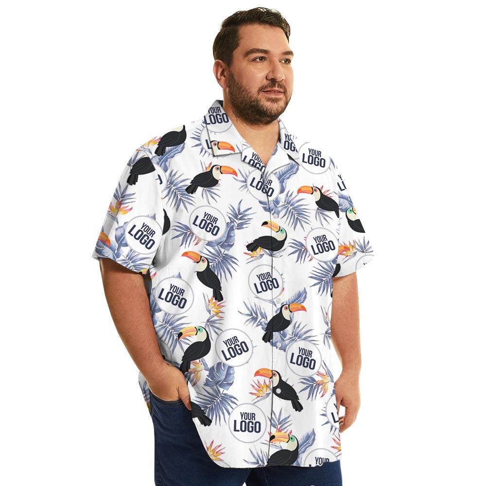 Unique Toucan Tropical Men's Shirt Custom Logo