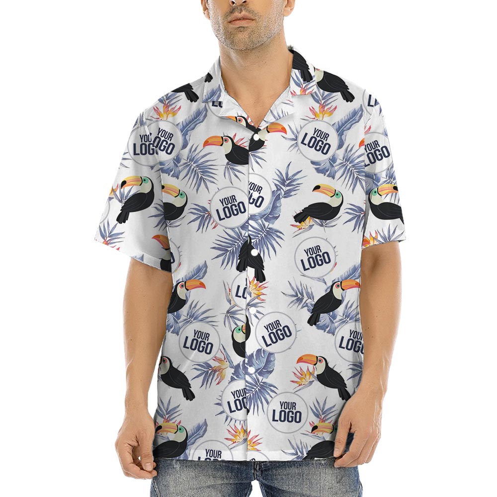 Unique Toucan Tropical Men's Shirt Custom Logo