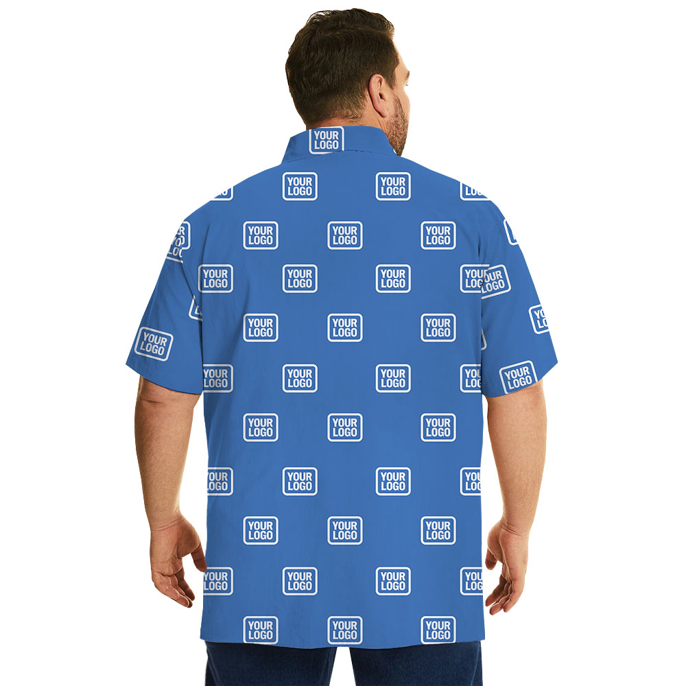[9 Colors] Custom Multiple Logos Hawaiian Shirts For Group
