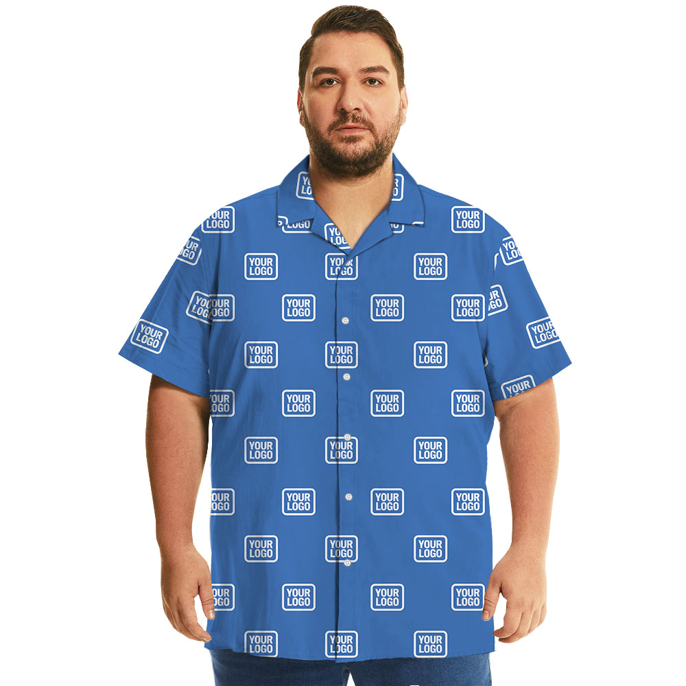 [9 Colors] Custom Multiple Logos Hawaiian Shirts For Group