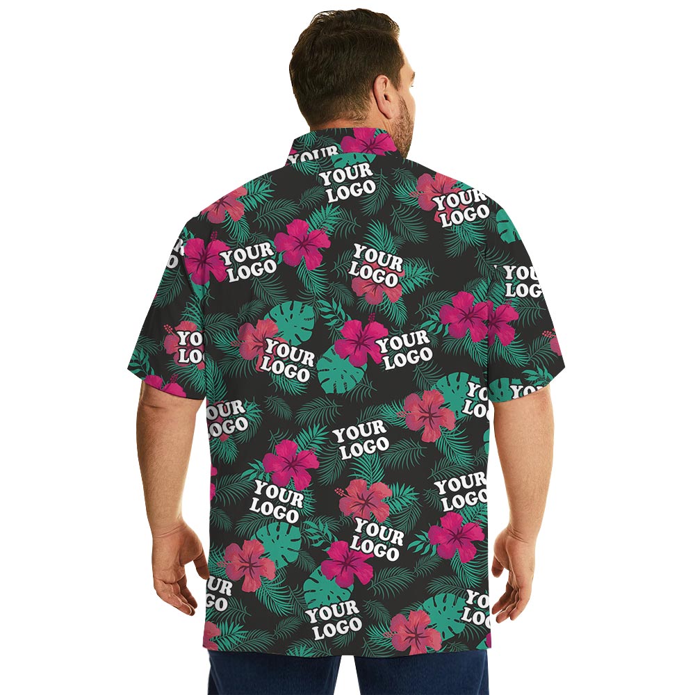 Hibiscus Tropical Plus Size Hawaii Shirt With Team Logo