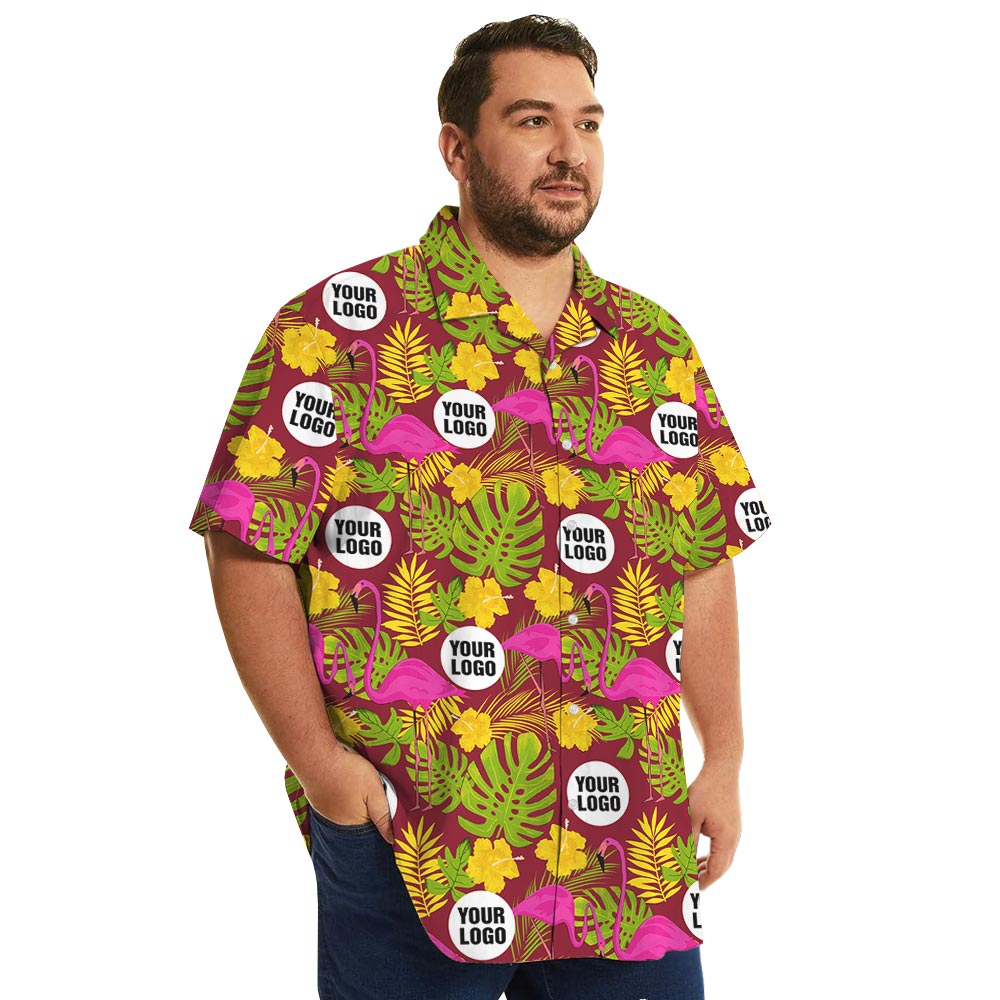 Custom Logo Flamingo Hawaii Shirt Plus Size