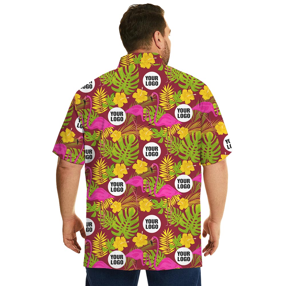 Custom Logo Flamingo Hawaii Shirt Plus Size