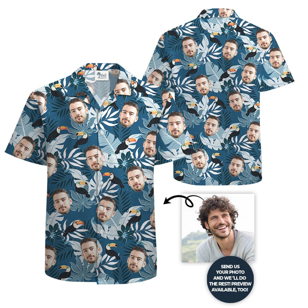Personalized Oversized Hawaiian Shirt With Your Face
