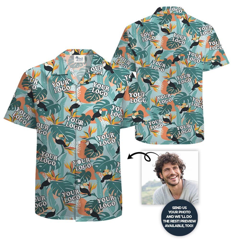 Personalized Plus Size Hawaiian Shirt With Company Logo