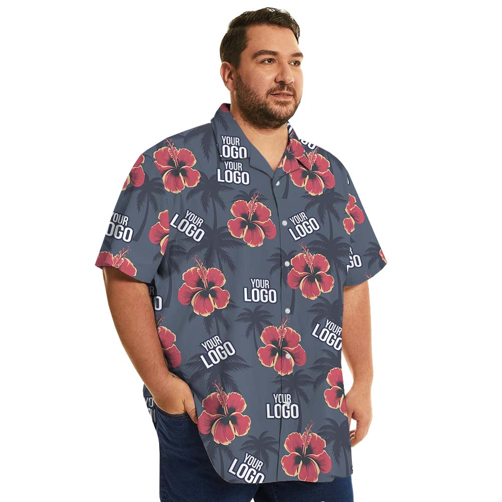 Unique Personalized Logo Hawaiian Shirt With Floral Print