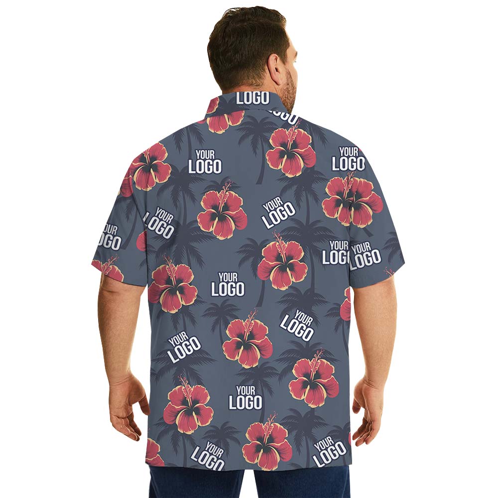 Unique Personalized Logo Hawaiian Shirt With Floral Print