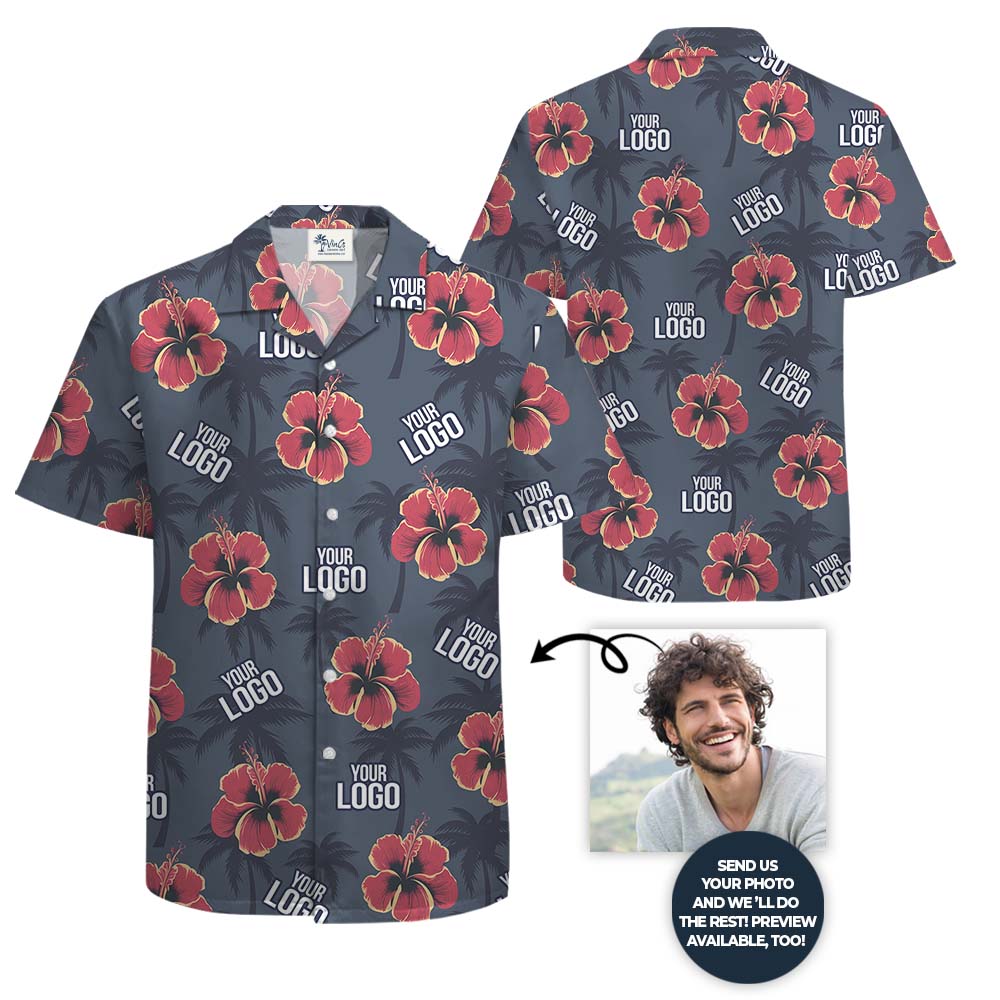 Unique Personalized Logo Hawaiian Shirt With Floral Print