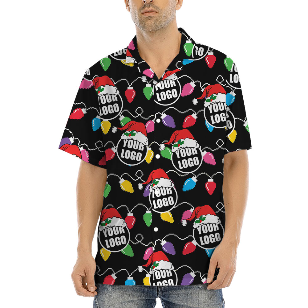Custom Logo Christmas Aloha Shirt - variant image 1