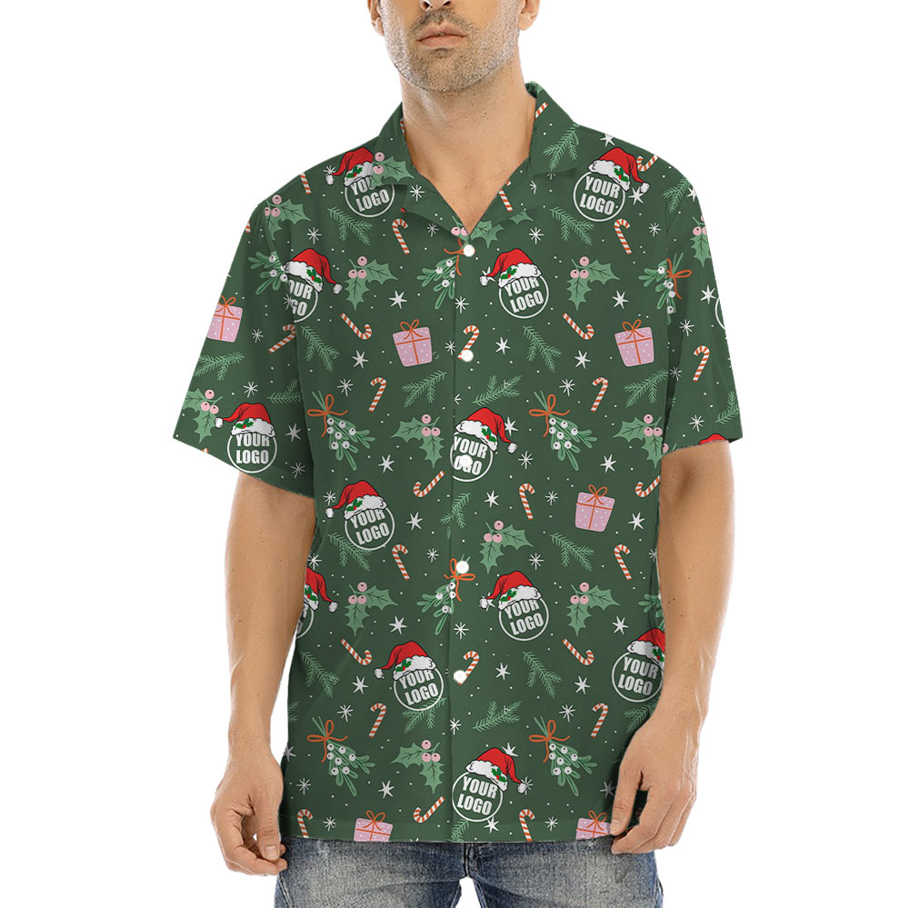 Christmas Hawaiian Shirt With Custom Company Logo - variant image 1
