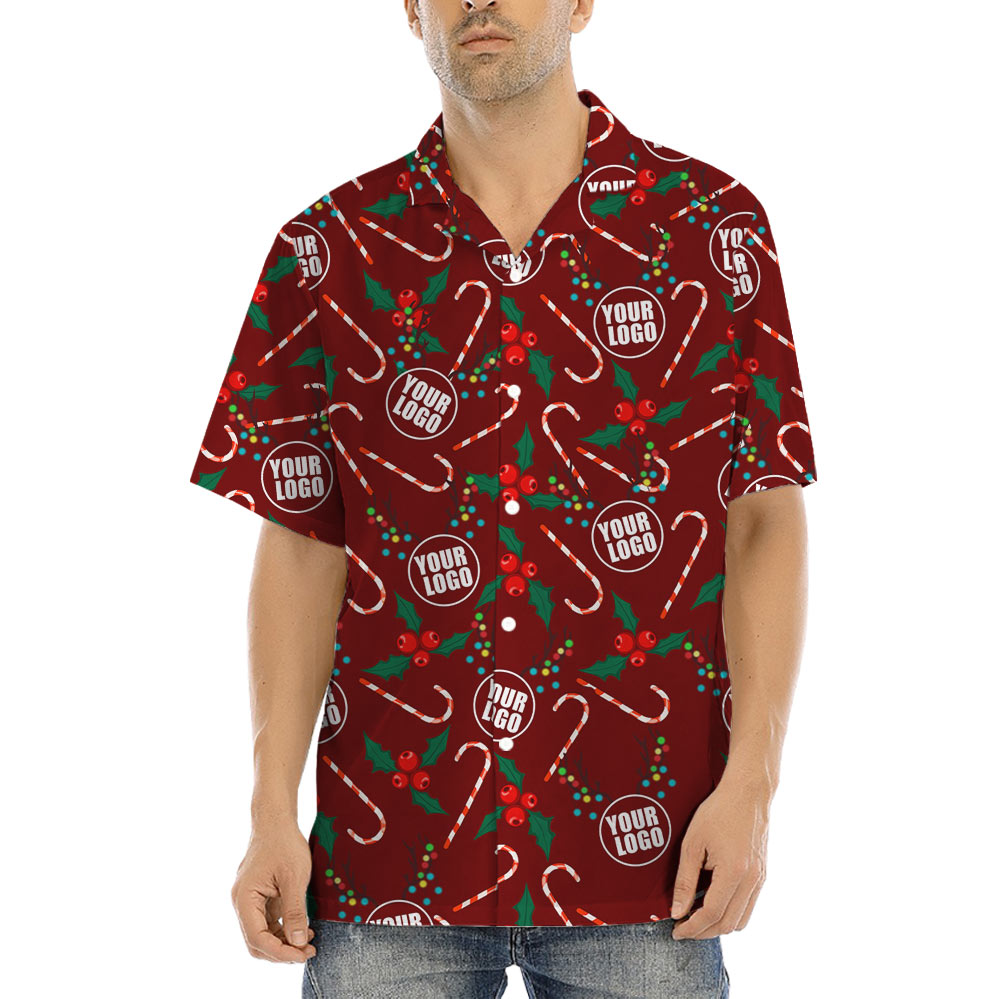 Custom Logo Christmas Hawaiian Shirt - variant image 1