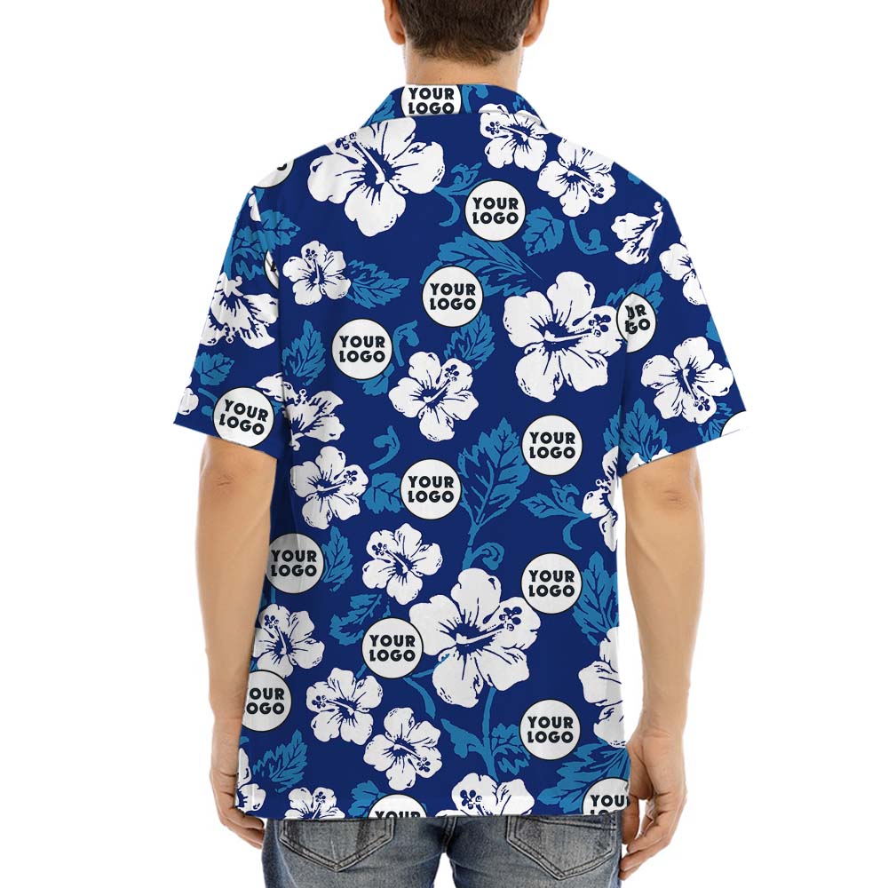 Custom Company Logo Hawaiian Shirt All Sizes